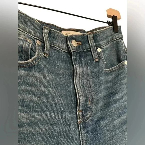 Madewell Women's High-Rise Slim Crop Medium Wash Boyjean Size 25 - Picture 3 of 7